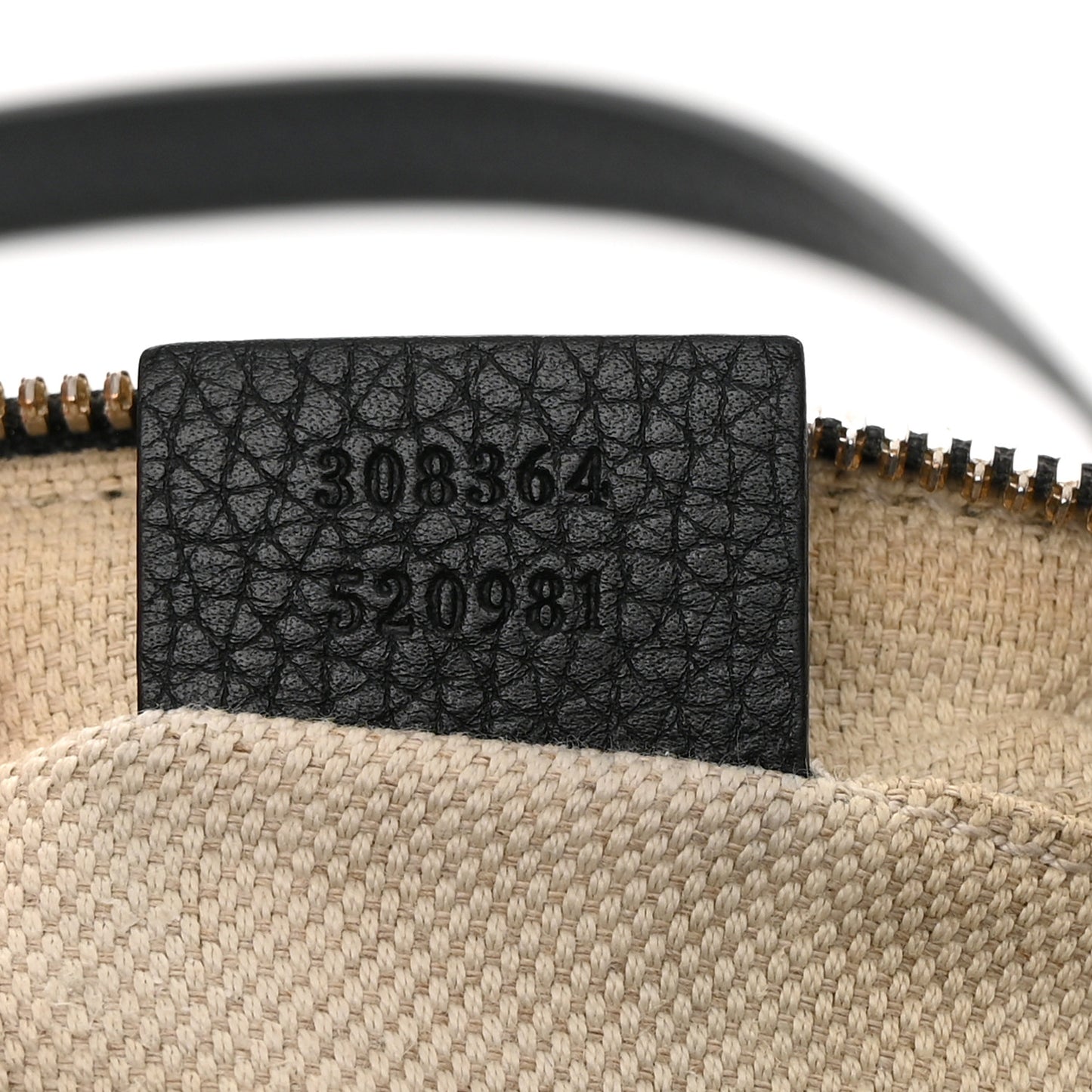 Pebbled Calfskin Small Soho Disco Bag Black