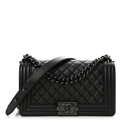 Chanel Caviar Quilted Medium Boy Flap So Black 1 of 11