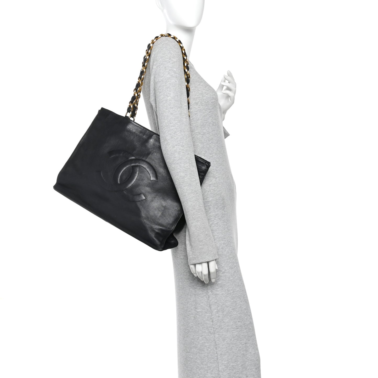 Lambskin CC Tote Black