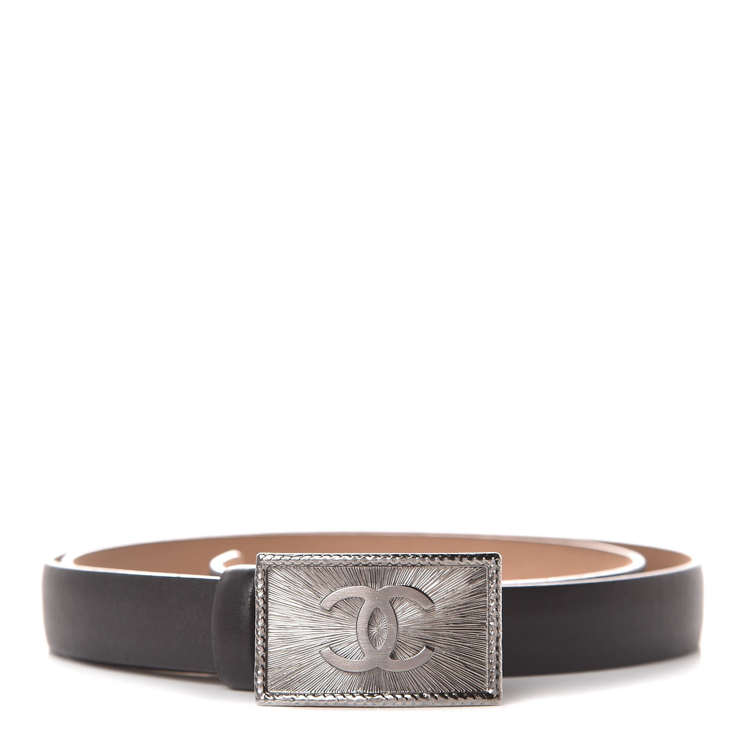Chanel Calfskin CC Belt 85 34 Black 1 of 9