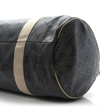 Gucci Econyl Nylon Monogram Off The Grid Duffle Bag Graphite Grey New Plaster 9 of 9