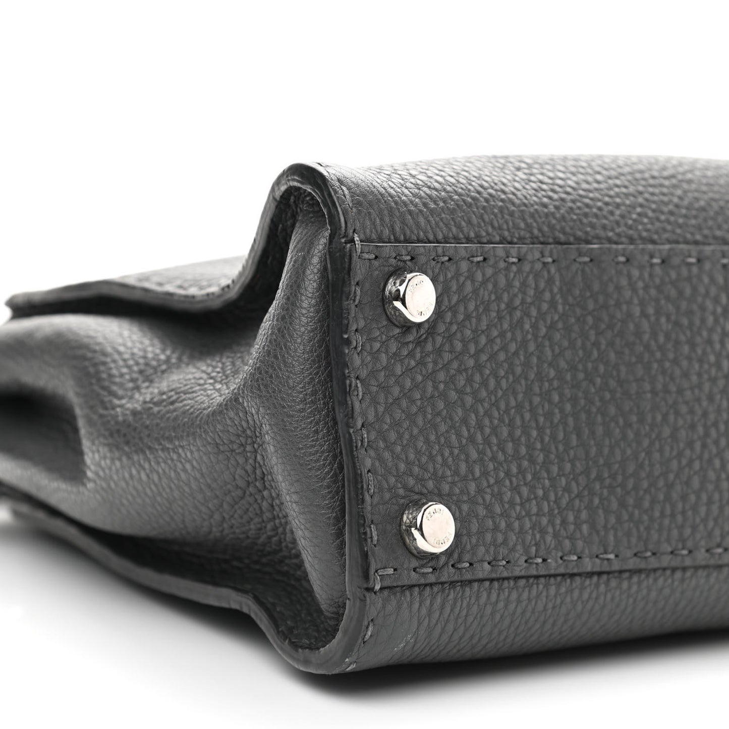 Cuoio Romano Selleria Bi-Color Medium Peekaboo Iconic Satchel Asfalto Latte