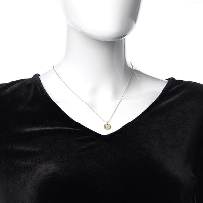 David Yurman 18K Yellow Gold Diamond Initial R Charm Necklace 2 of 6