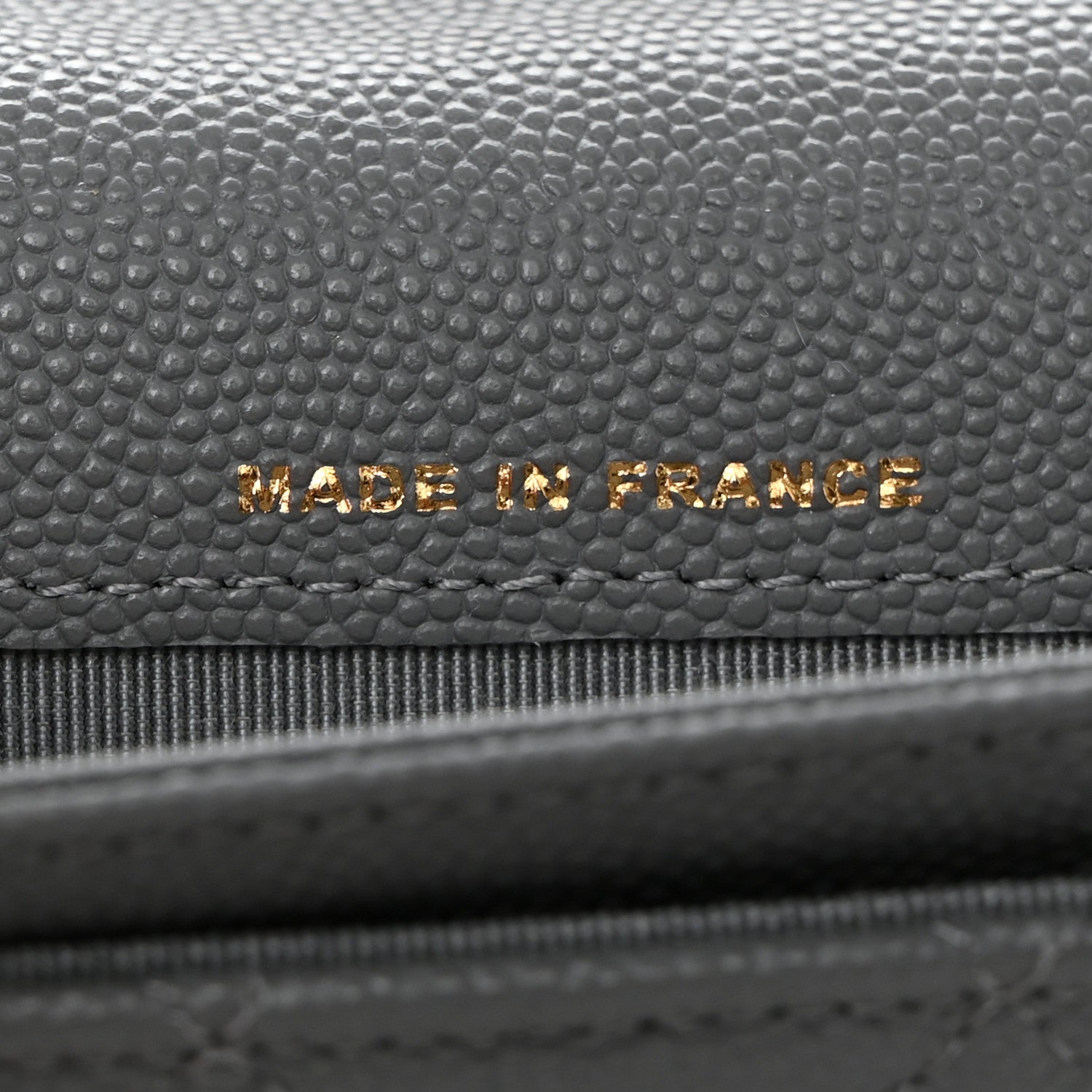 Chanel Caviar Quilted Flap Card Holder Wallet Dark Grey 7 of 9