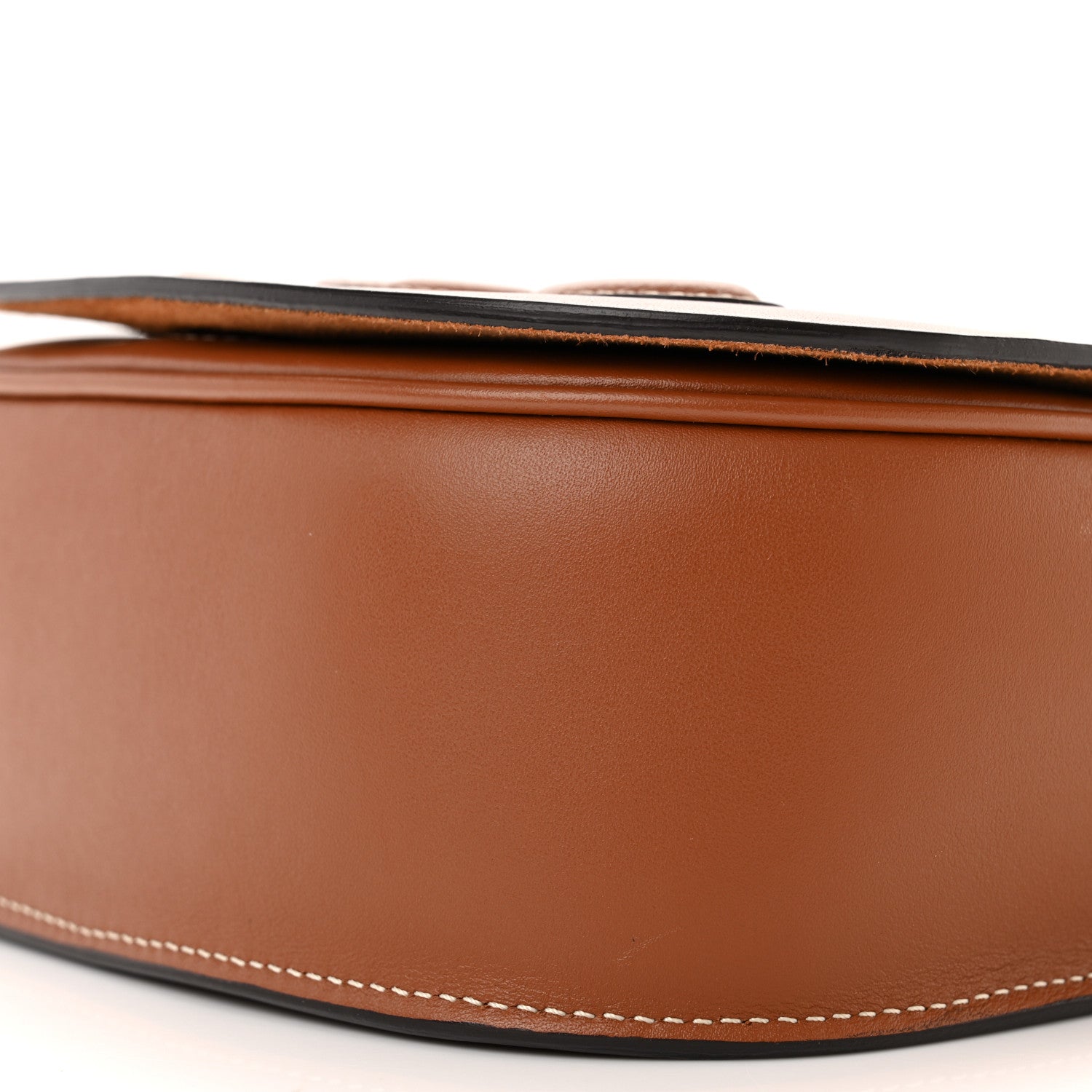 Celine Smooth Calfskin Cuir Triomphe Folco Crossbody Bag Tan 10 of 11