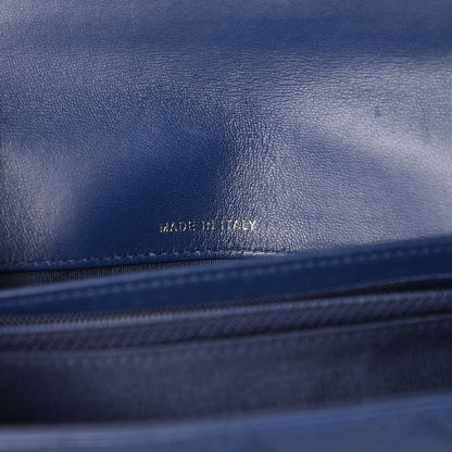 Chanel Lambskin Quilted Boy Wallet On Removable Chain WOC Navy Blue 11 of 13