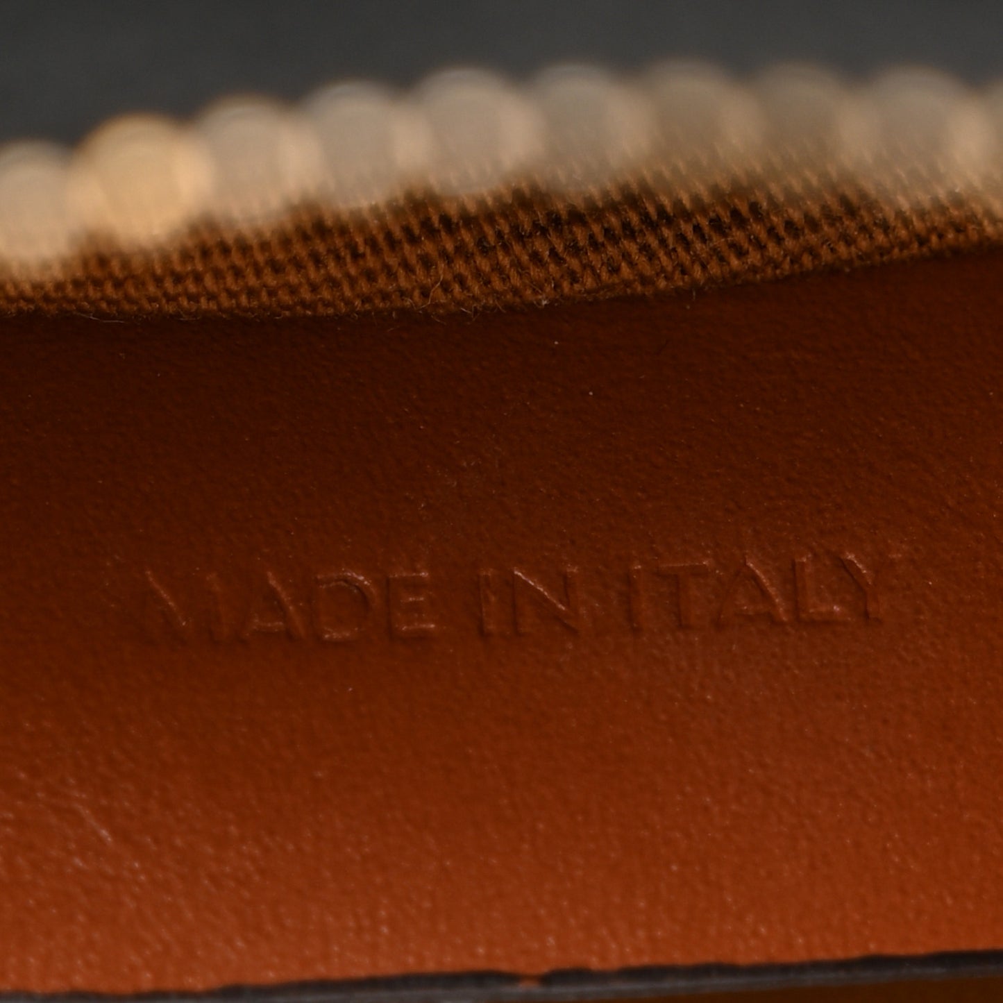 Triomphe Canvas Calfskin Ava Shoulder Bag Tan