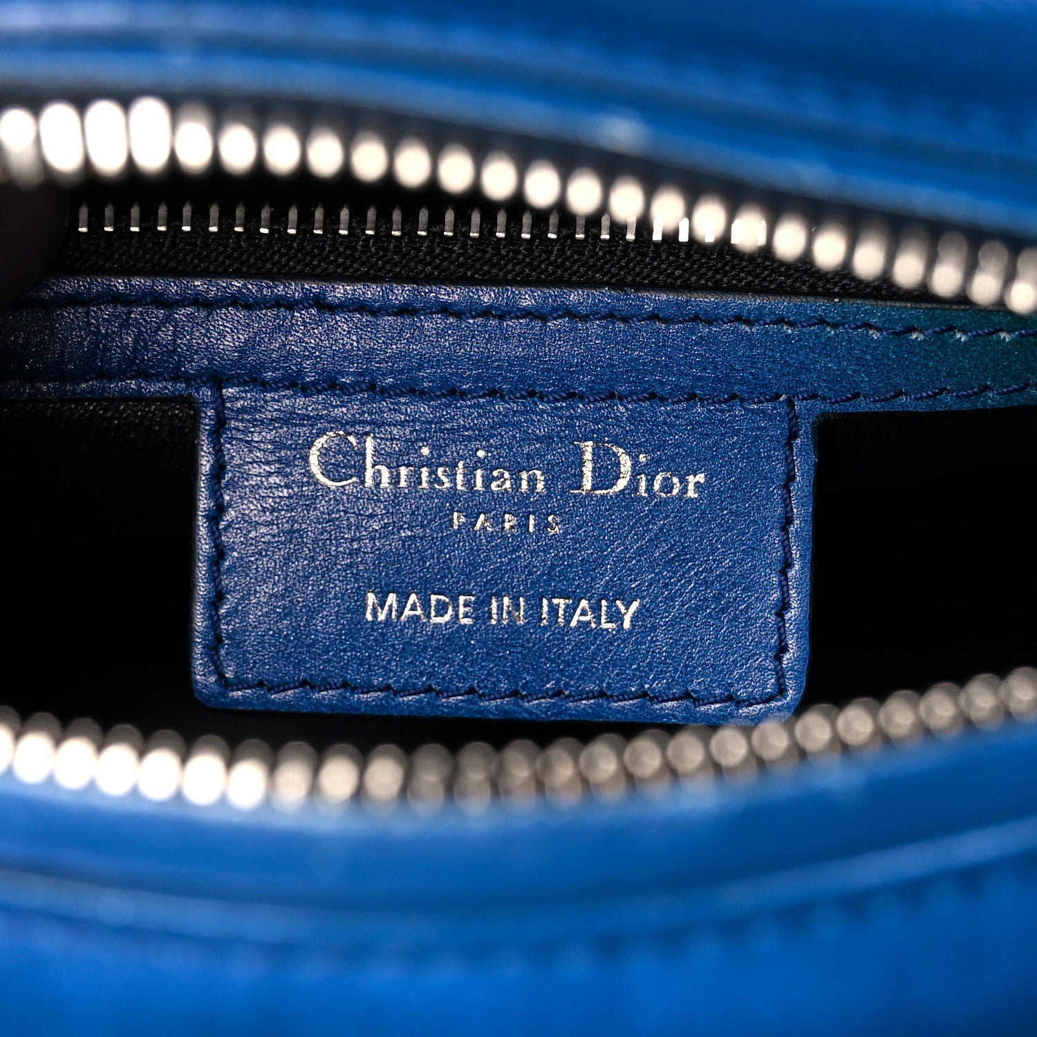 Christian Dior Box Calfskin Gradient Medium Lady Dior Purple Blue Green 6 of 11