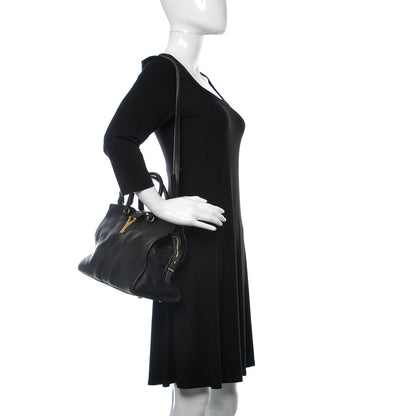 Saint Laurent Sheepskin Small Cabas ChYc Black 2 of 11