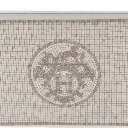 Hermes Porcelain Mosaique Au 24 Sushi Plate Platine 5 of 8