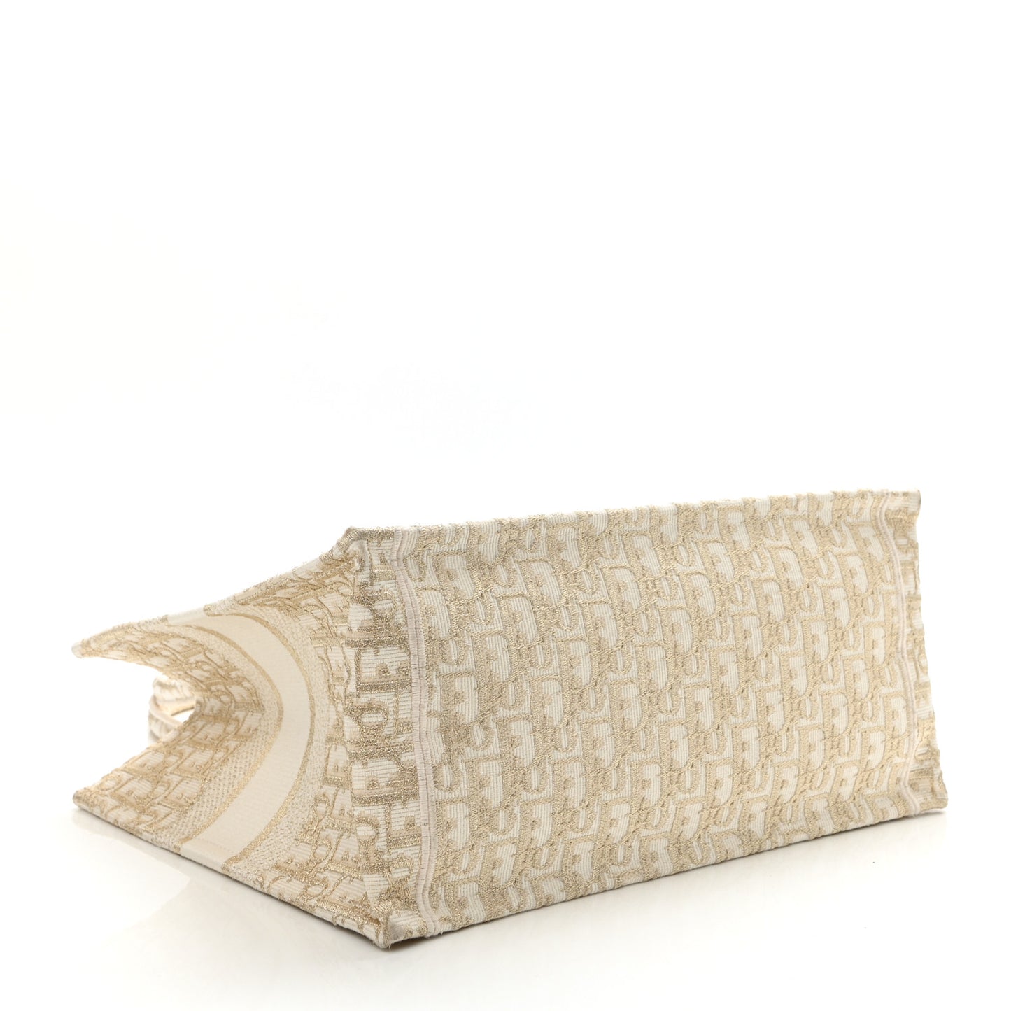 Oblique Medium Book Tote Gold Multicolor