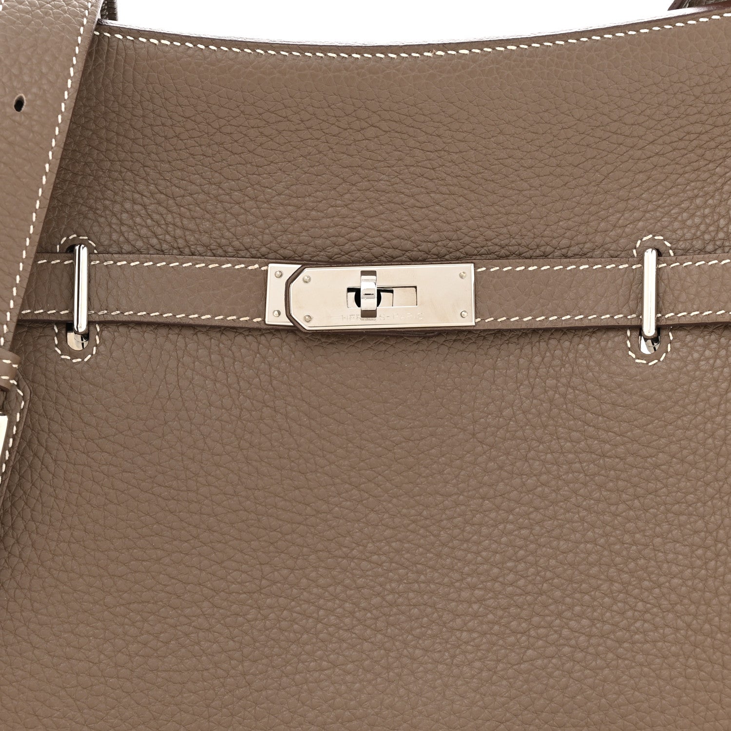 Hermes Taurillon Clemence Jypsiere 28 Etoupe 8 of 12