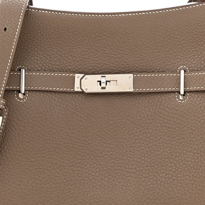 Hermes Taurillon Clemence Jypsiere 28 Etoupe 8 of 12