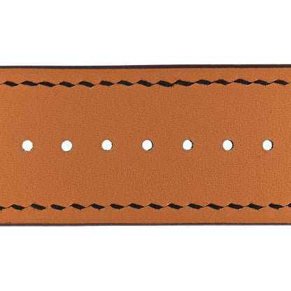 Hermes Swift 44mm Single Tour Apple Watch Strap Indigo Craie Orange 6 of 8