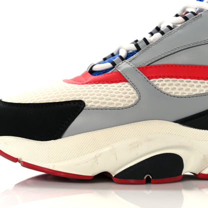 Christian Dior Technical Mesh Calfskin Mens B22 Sneakers 45 Red Blue Grey 14 of 14