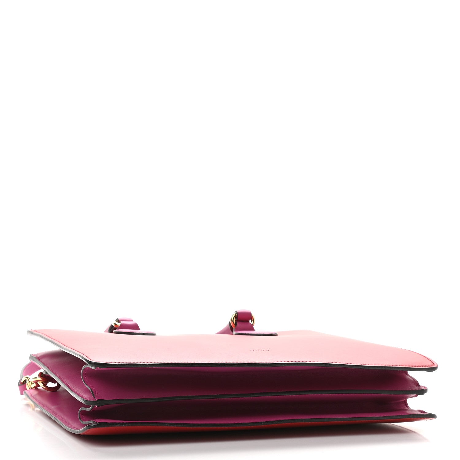Gucci Calfskin Small Top Handle Bag Hibiscus Red New Rosette 4 of 10