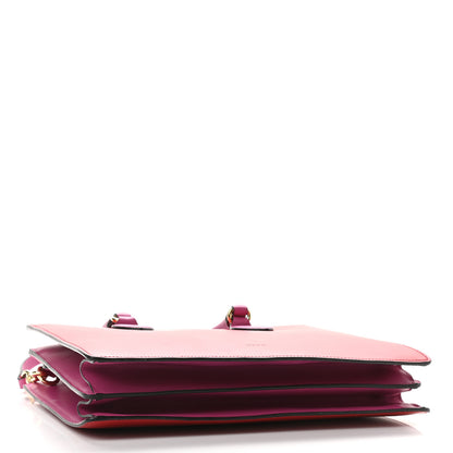 Gucci Calfskin Small Top Handle Bag Hibiscus Red New Rosette 4 of 10