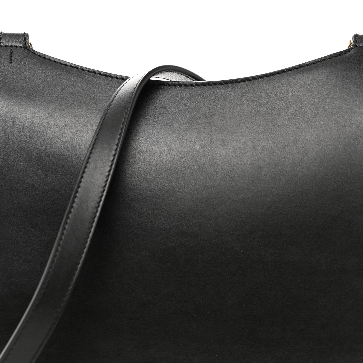 The Row Smooth Calfskin Hunting Bag 11 Black 9 of 11