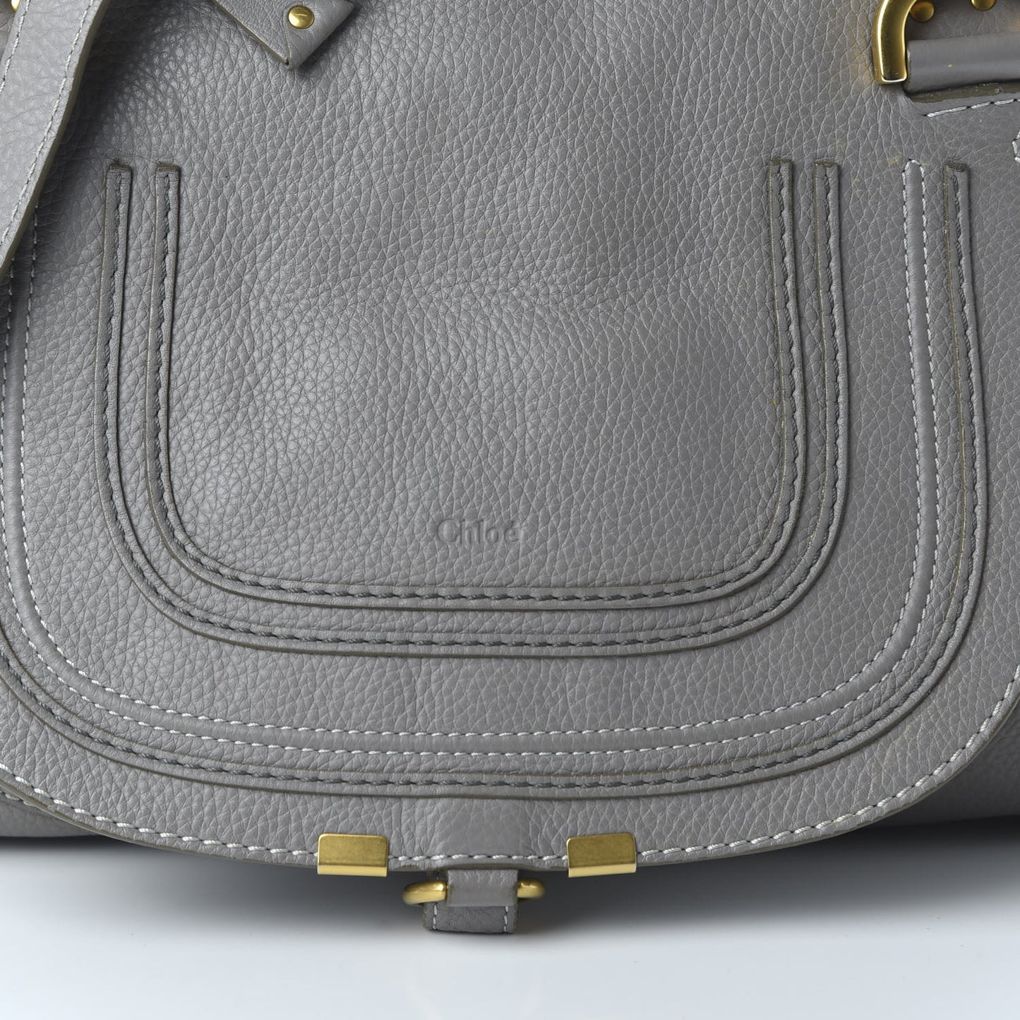 Calfskin Medium Marcie Satchel Cashmere Grey