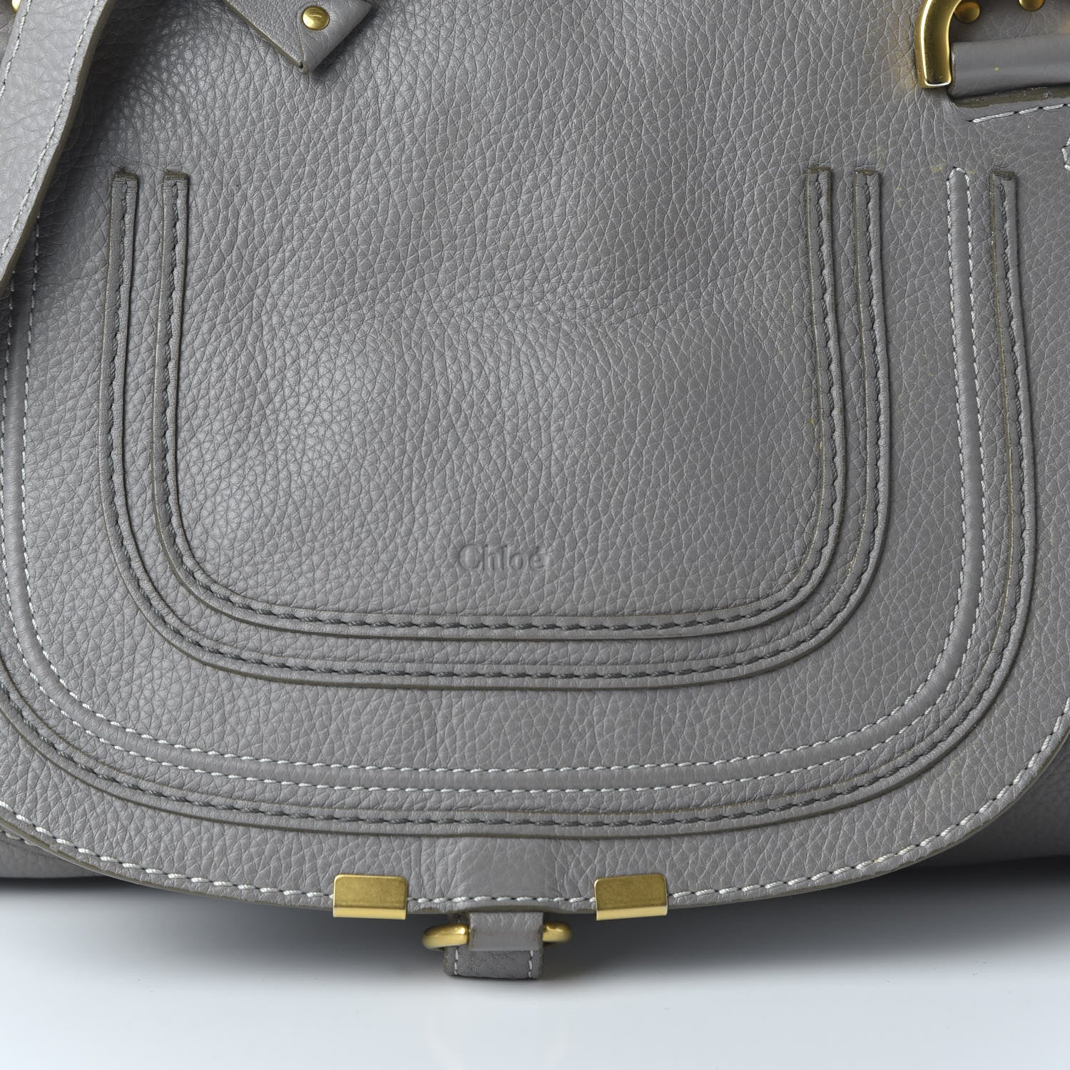 Chloe Calfskin Medium Marcie Satchel Cashmere Grey 10 of 12