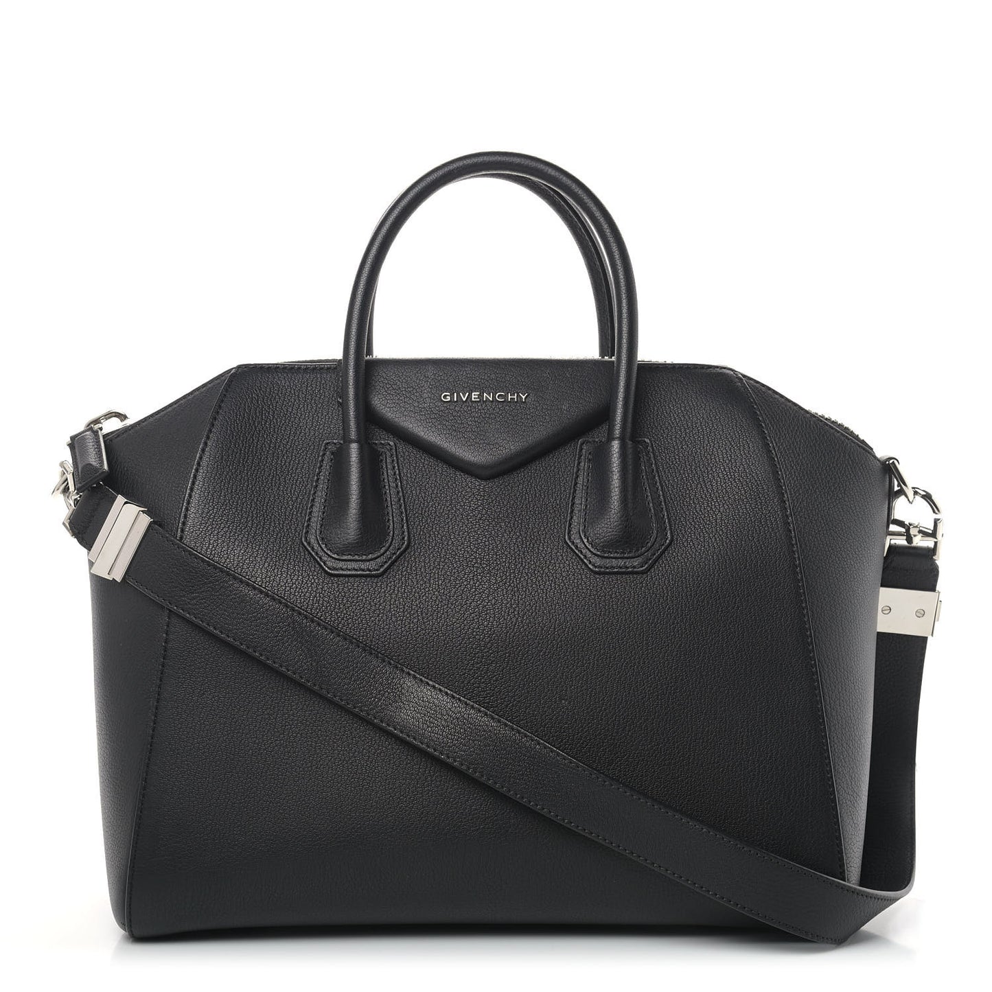 Sugar Goatskin Medium Antigona Black