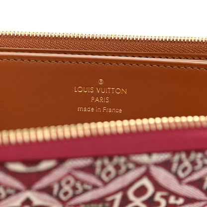 Louis Vuitton Jacquard Since 1854 Zippy Wallet Bordeaux 6 of 8