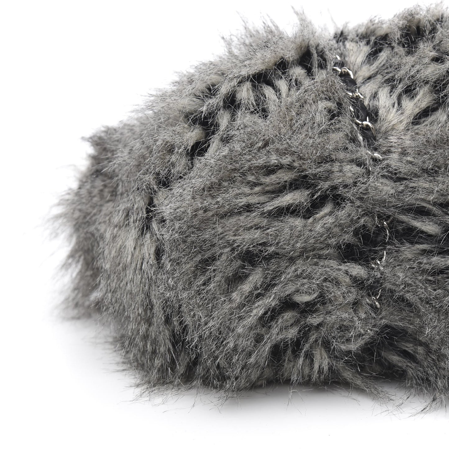 Arctic Fantasy Fur Large Tote Grey