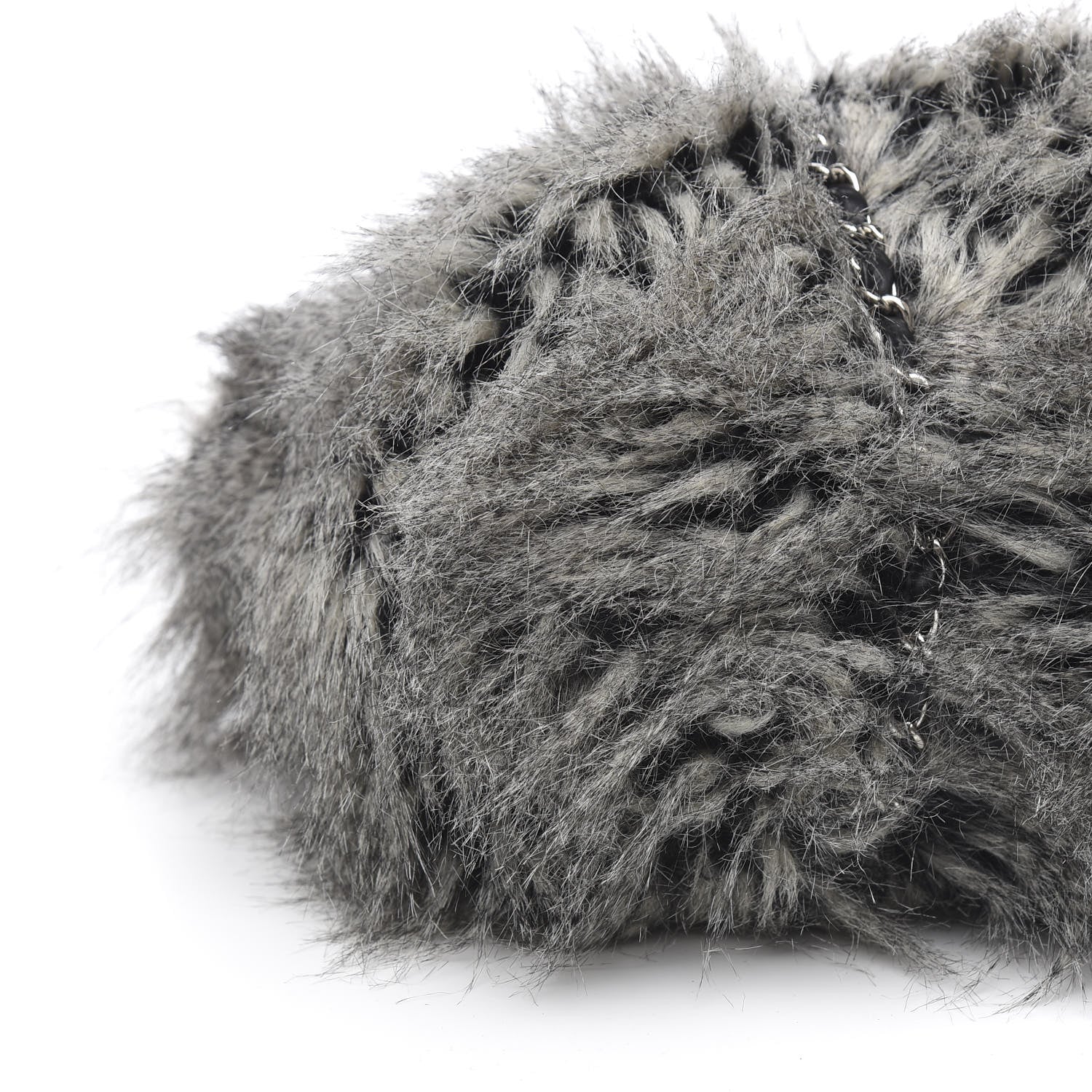 Chanel Arctic Fantasy Fur Large Tote Grey 7 of 9