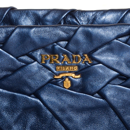 Prada Nappa Mordore Clutch Denim 9 of 9