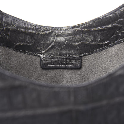 Nancy Gonzalez Crocodile Hobo Grey 6 of 10
