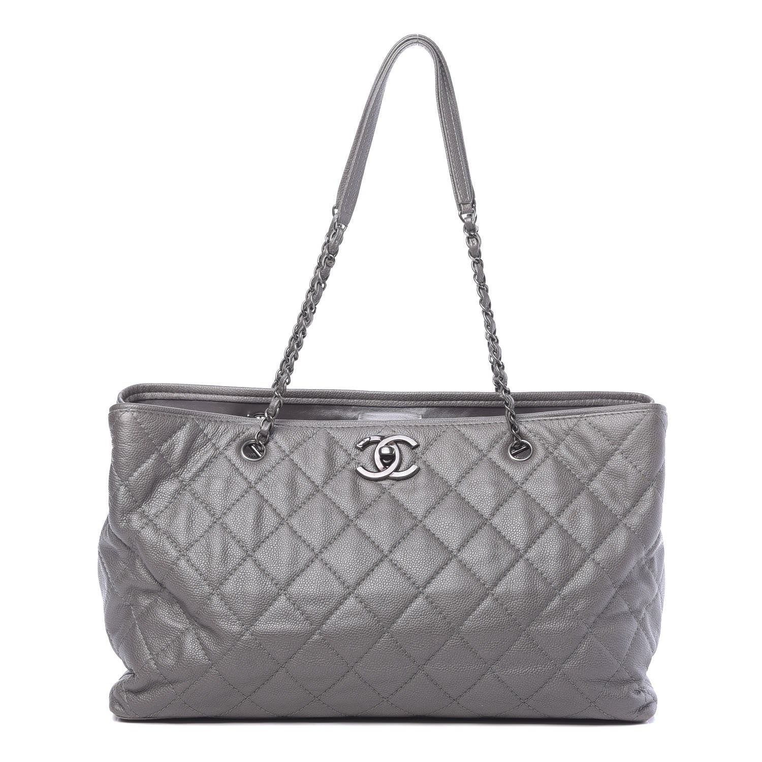 Chanel Metallic Caviar Large Be Caviar Tote Silver 1 of 15