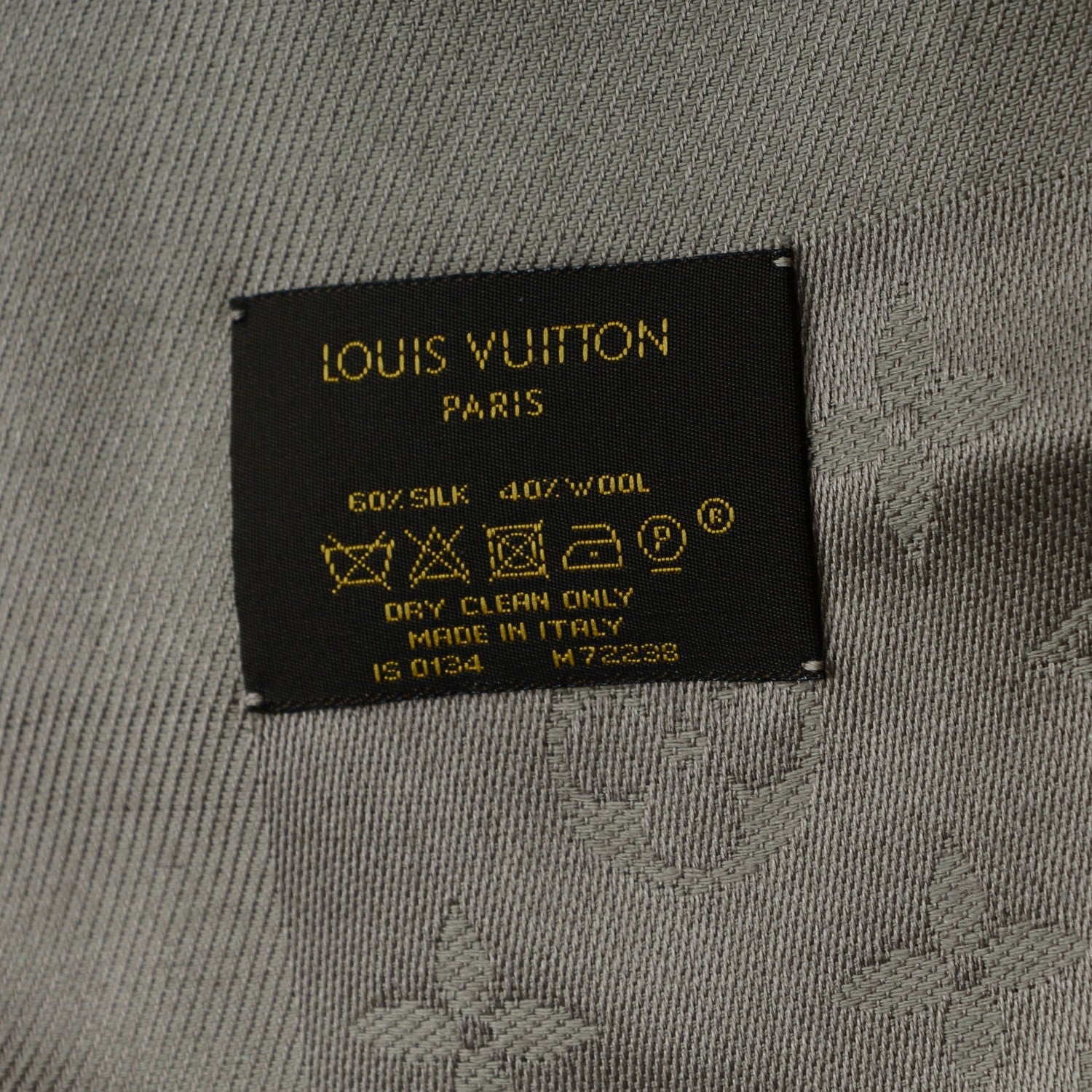 Louis Vuitton Silk Wool Monogram Shawl Verone 5 of 5