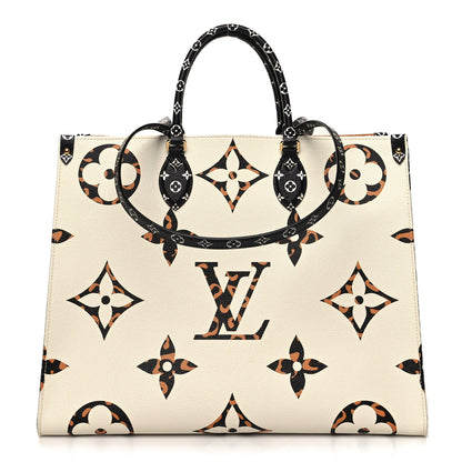 Louis Vuitton Monogram Giant Jungle Onthego GM Ivory 1 of 13