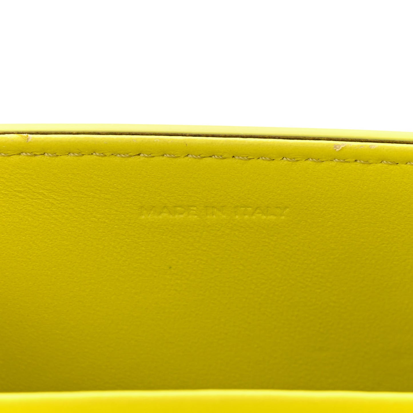 Shiny Calfskin Cuir Triomphe Chain Shoulder Bag Anis