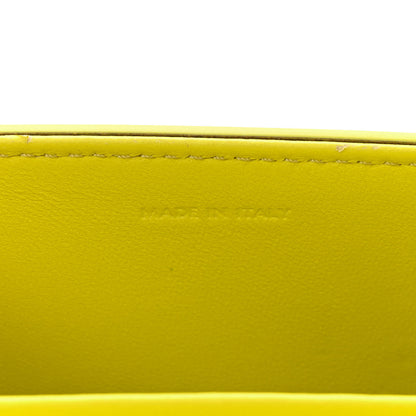 Celine Shiny Calfskin Cuir Triomphe Chain Shoulder Bag Anis 7 of 13