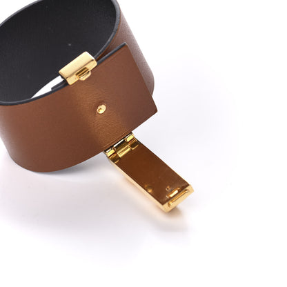 Hermes Natural Tadelakt Imprevisible Bracelet MM Fauve 4 of 6