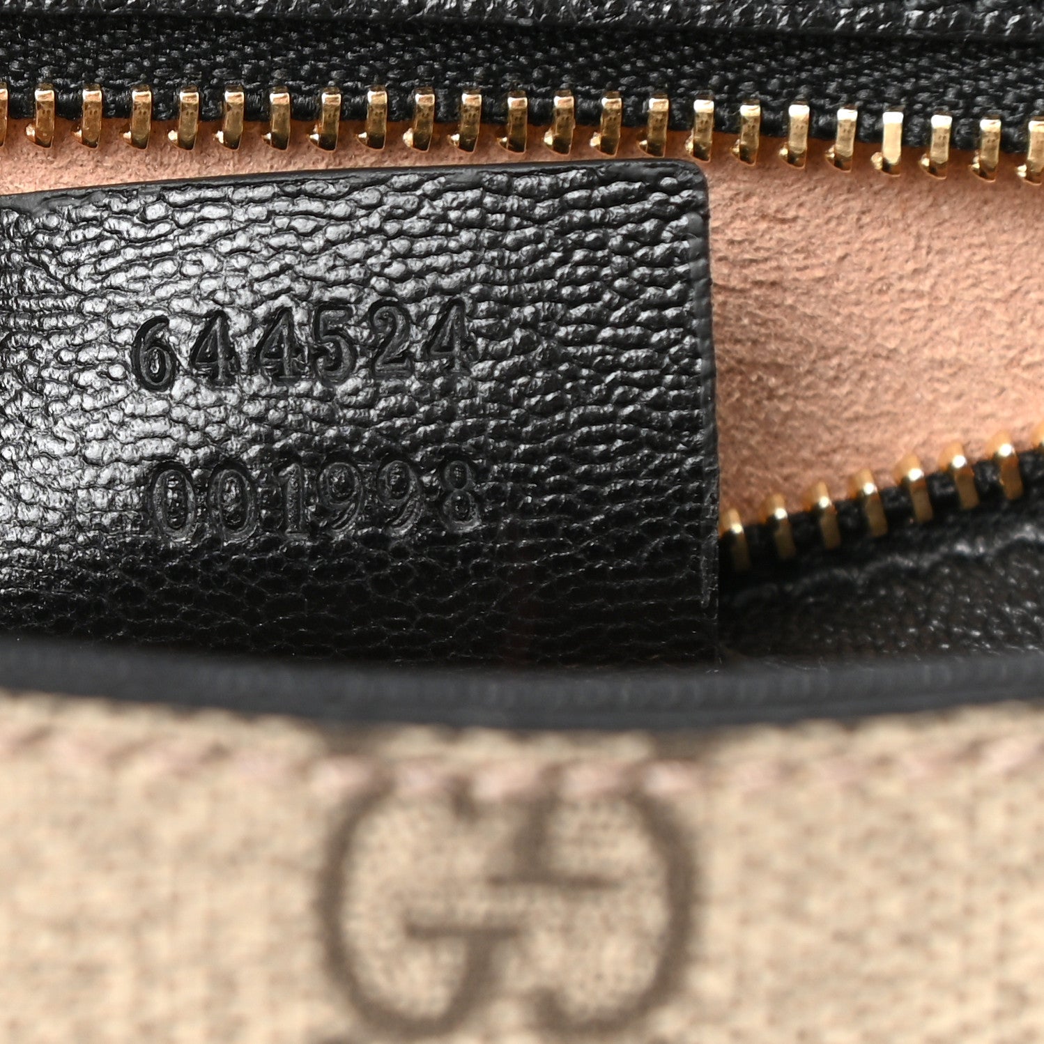 Gucci GG Supreme Monogram Calfskin Small Padlock Messenger Shoulder Bag Beige Black Cuir 7 of 10