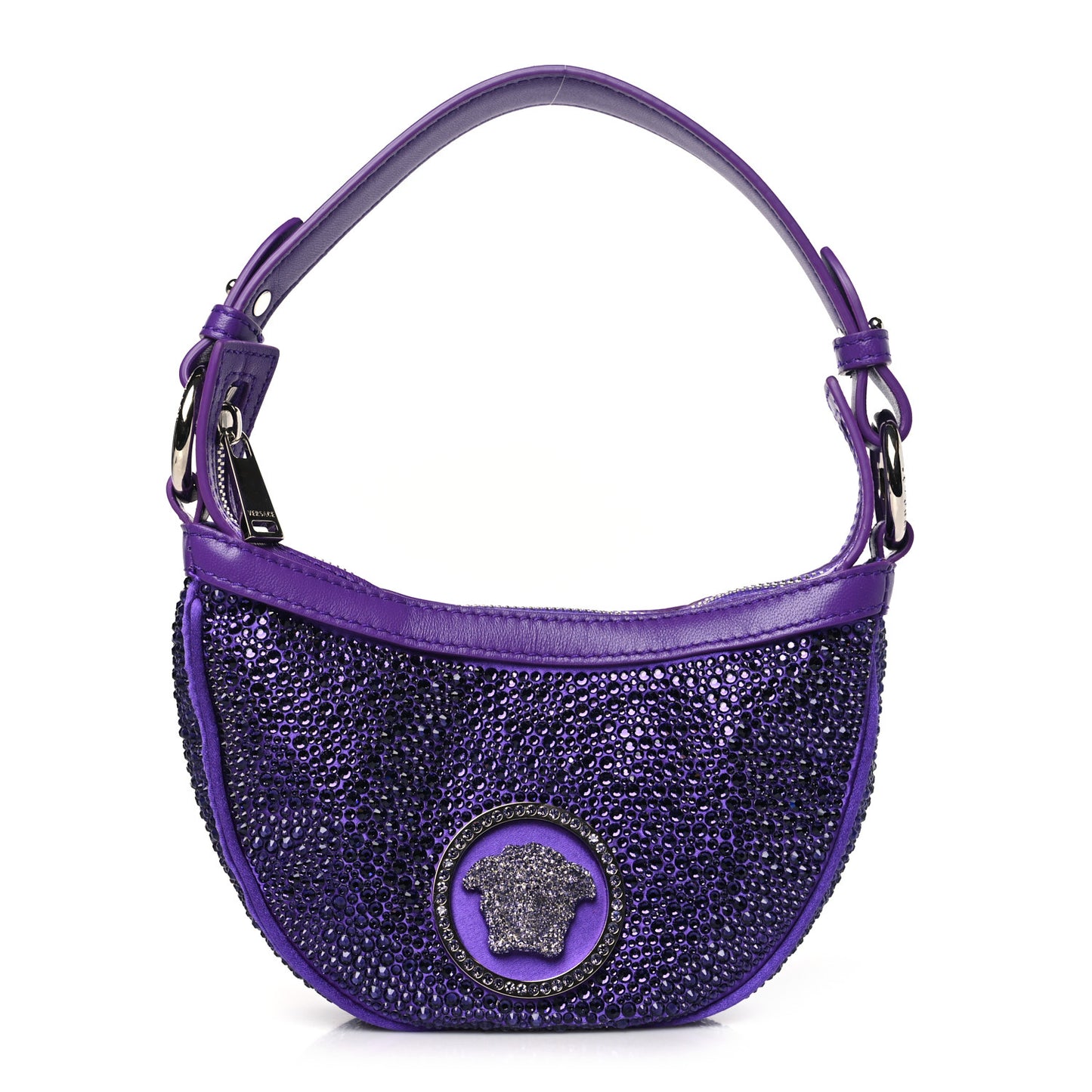 Crystal Repeat Mini Hobo Purple