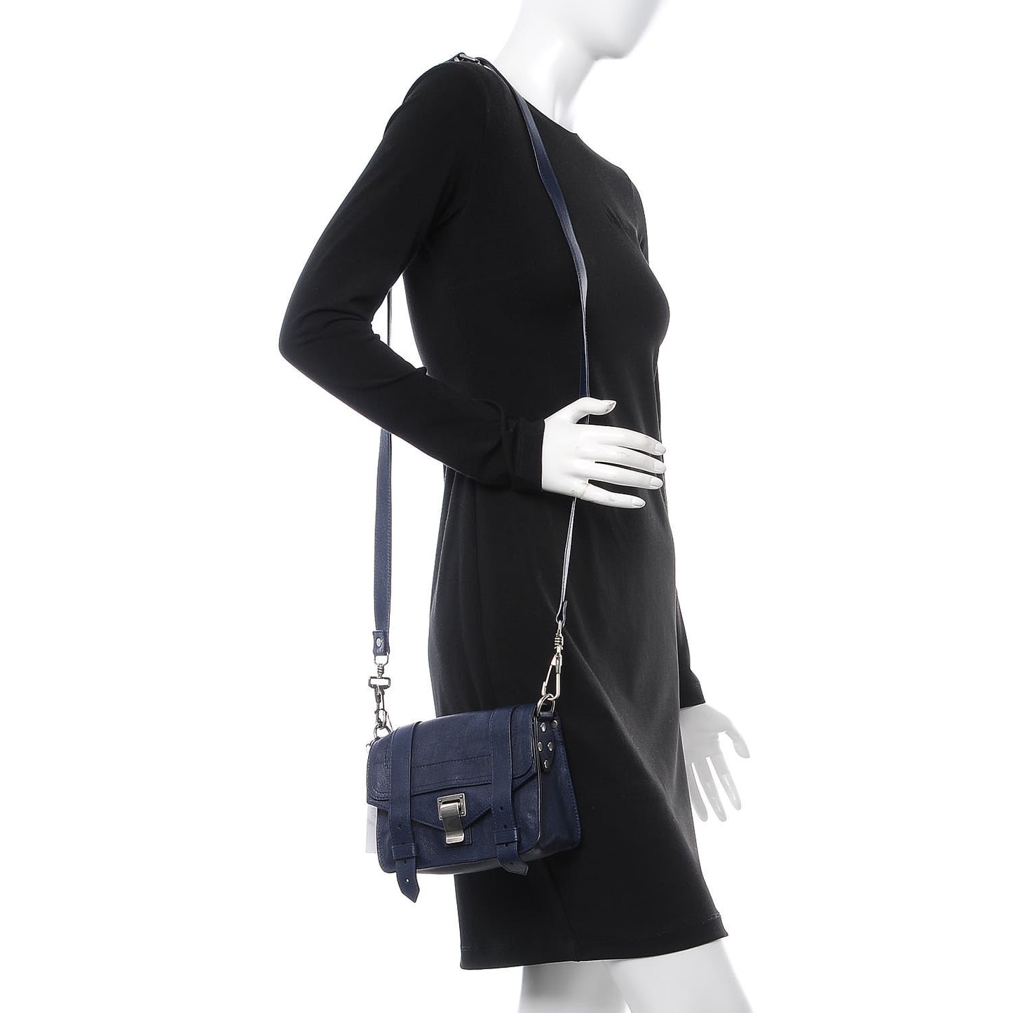 Lambskin PS1 Mini Crossbody Bag Indigo