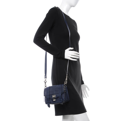Proenza Schouler Lambskin PS1 Mini Crossbody Bag Indigo 2 of 8