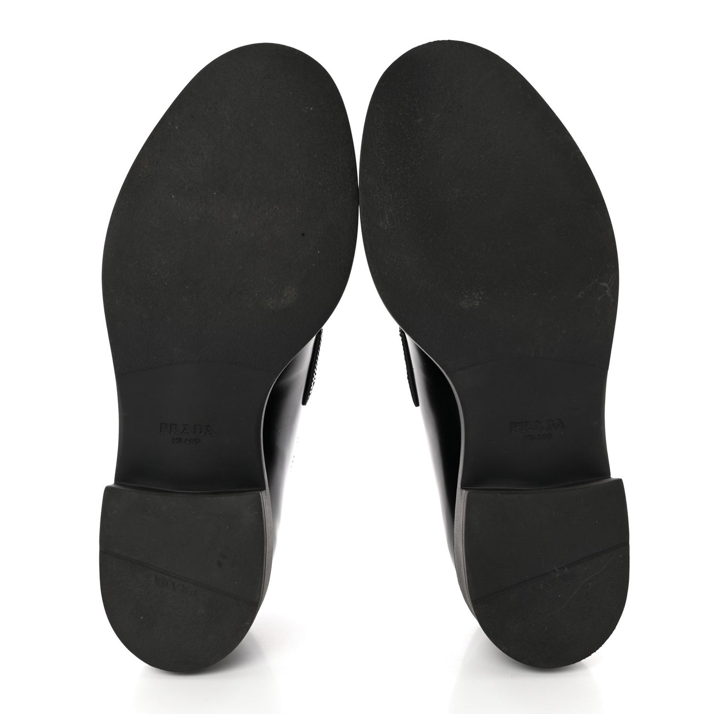 Spazzolato Metal Triangle Logo 50mm Loafers 39 Black