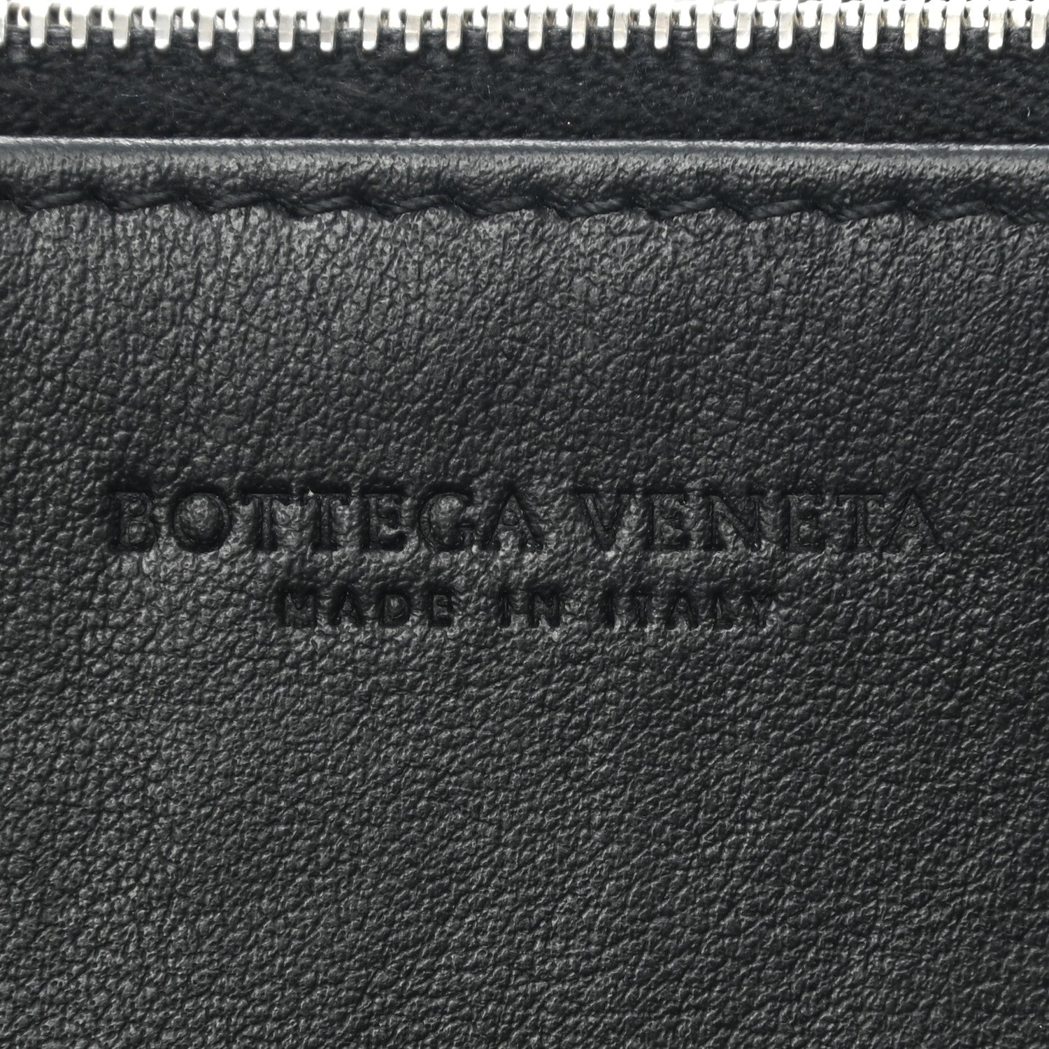 Bottega Veneta Nappa Maxi Intrecciato Zip Around Wallet Black 4 of 5