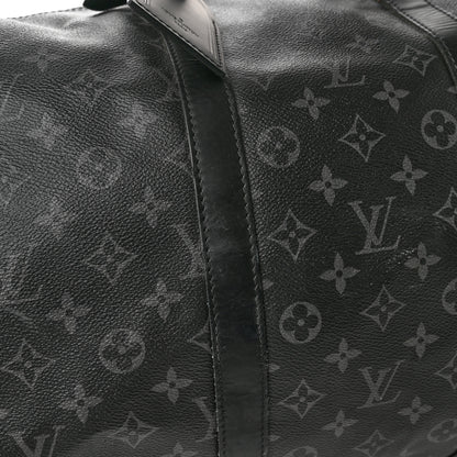 Louis Vuitton Monogram Eclipse Keepall Bandouliere 55 12 of 19
