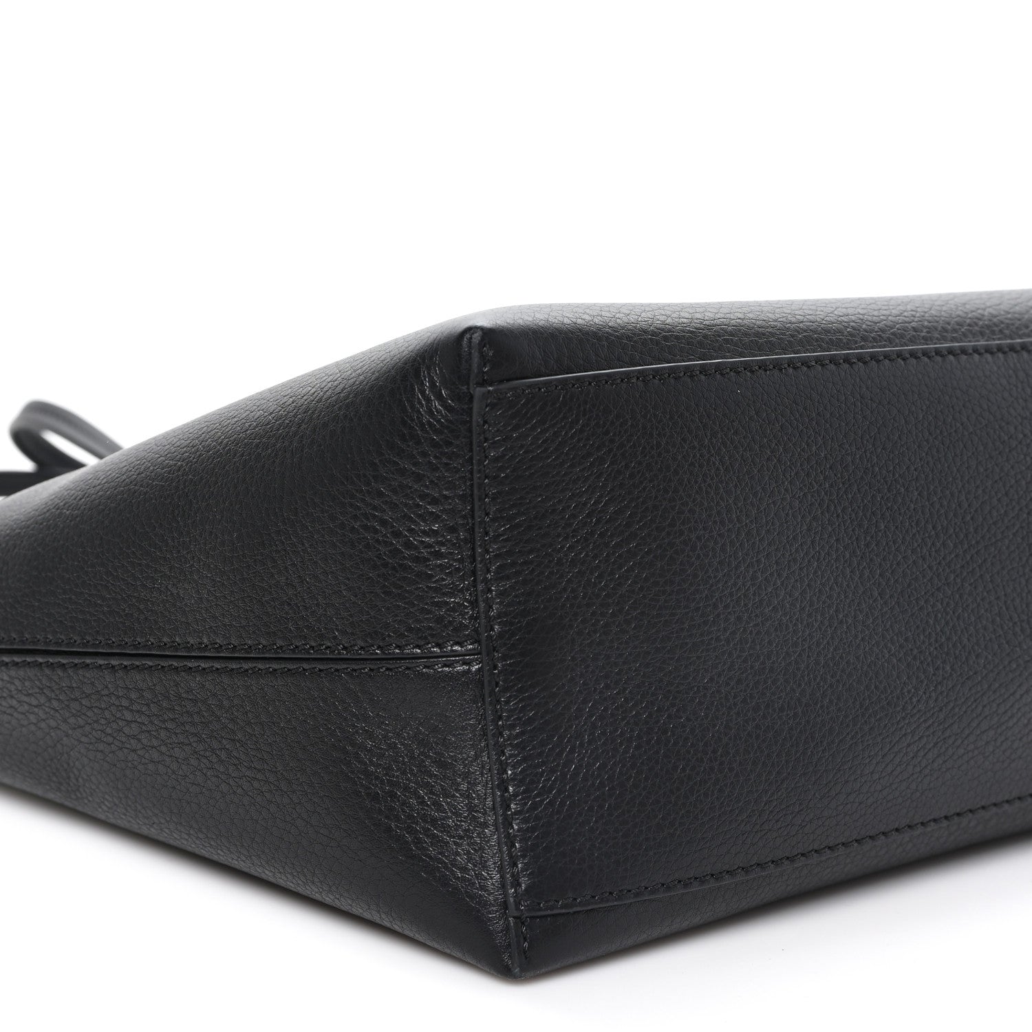 Valentino Garavani Grained Calfskin Rockstud Shoulder Tote Black 8 of 10