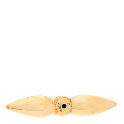 Louis Vuitton Pearl Louisette Earrings Gold 5 of 5