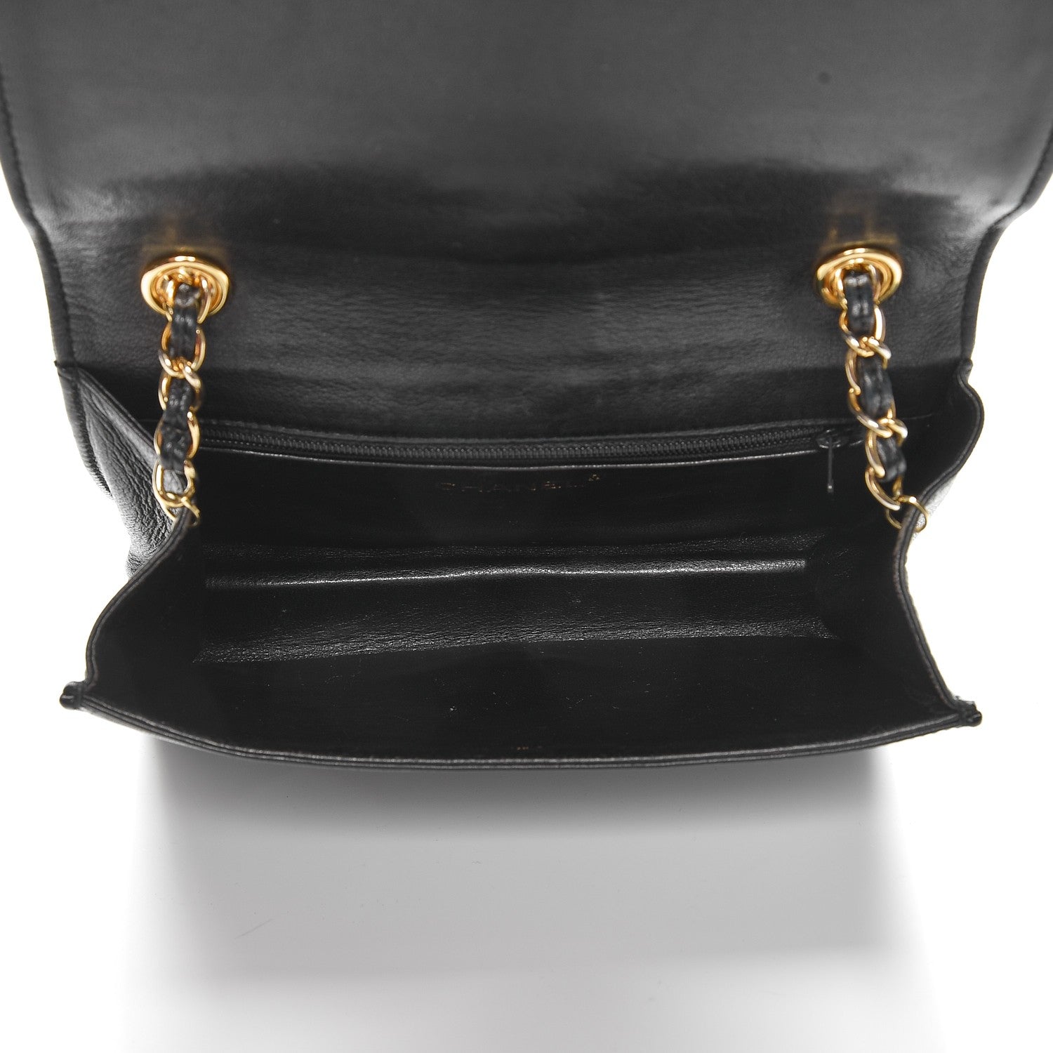 Chanel Lambskin Quilted CC Small Single Flap Black 5 of 8
