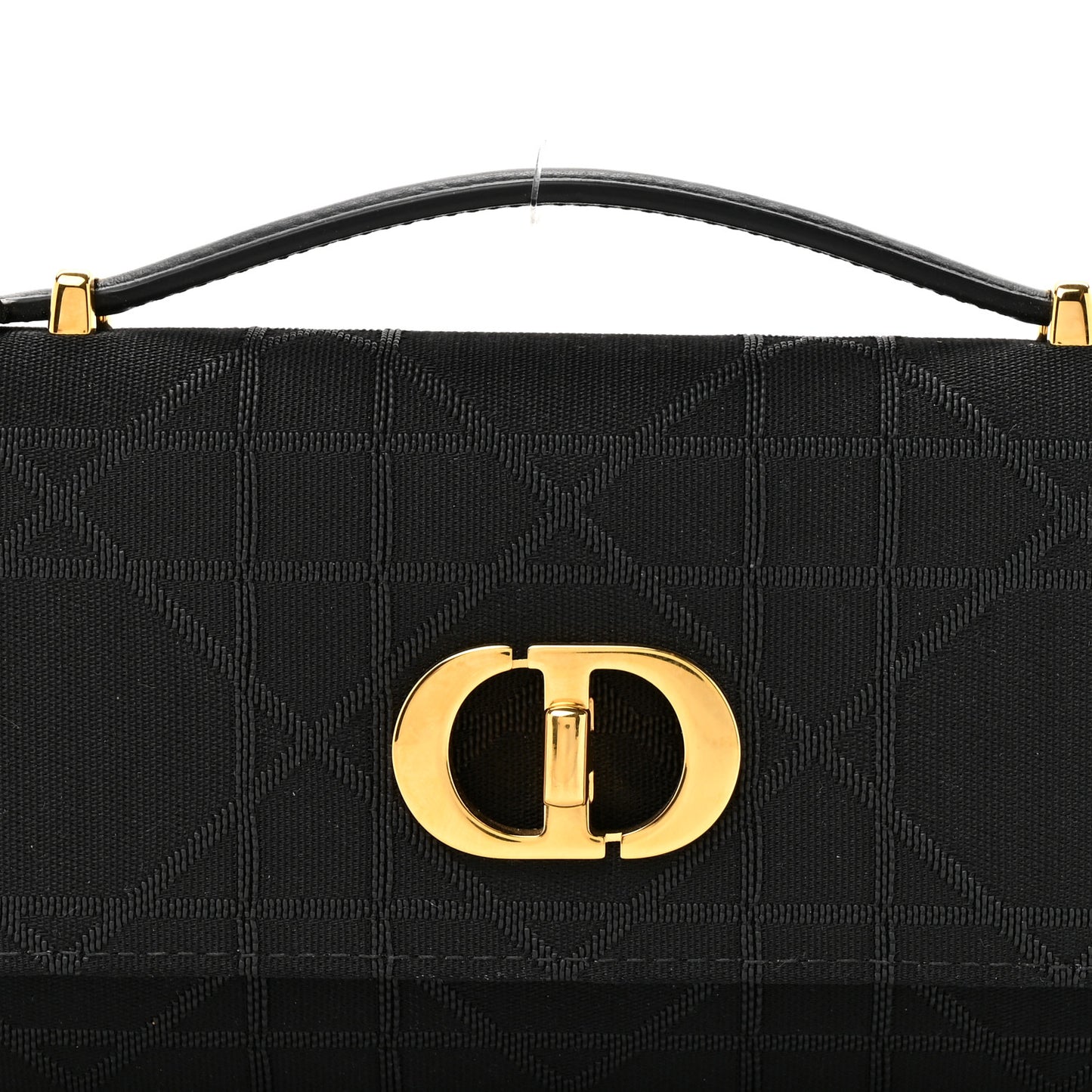 Technical Fabric Macrocannage Miss Caro Top Handle Pouch Black