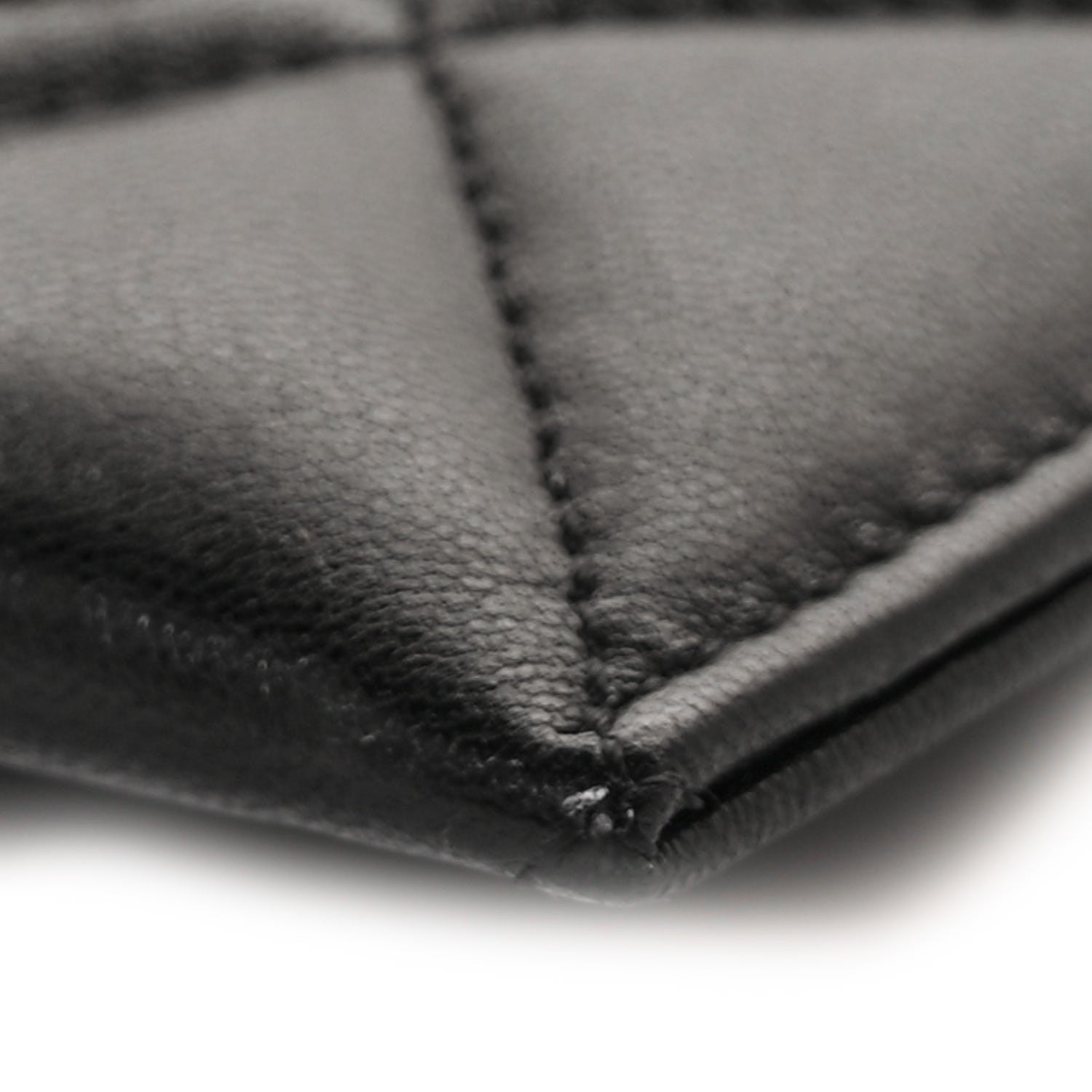 Chanel Lambskin Quilted Chanel 19 Card Holder Black 10 of 10