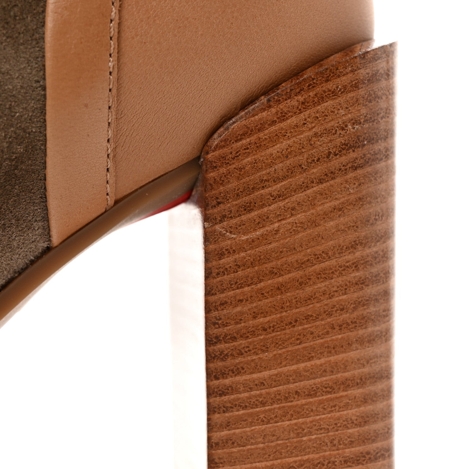 Christian Louboutin Suede Calfskin Macademia 100 Biker Platform Boots 36 Silex 12 of 18