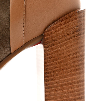 Christian Louboutin Suede Calfskin Macademia 100 Biker Platform Boots 36 Silex 12 of 18